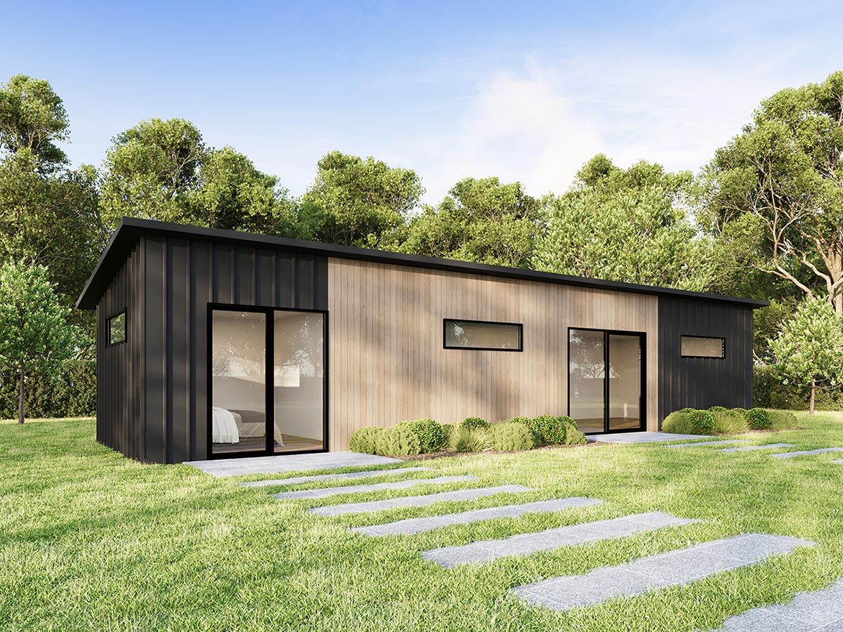 S40525 Bijou Modular Home Range (exteriors) Industrial 2 B Living A 4