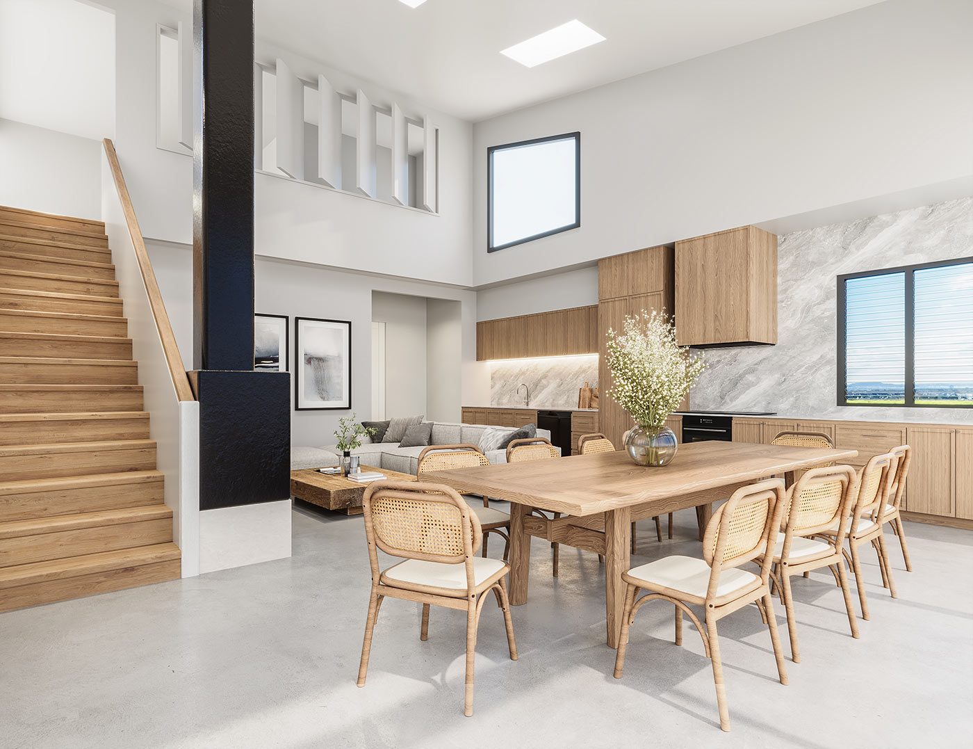 S40725 Lot 23 Serenity Ridge, Berry Cabinlivingdiningkitchen 4k