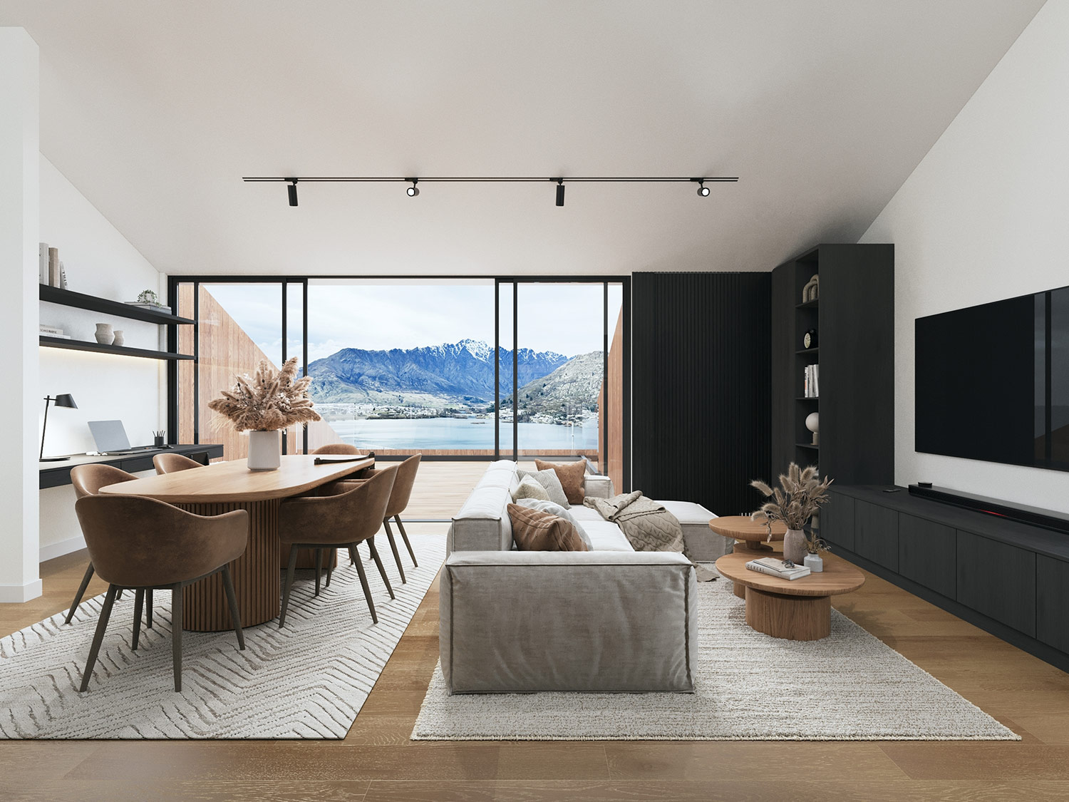 Snz6480 24 Angelo Drive Queenstown (interiors) Living Dining
