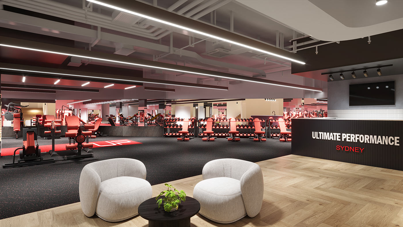 1 6999 Express Up Fitness Gym 23174 Render View 2 01